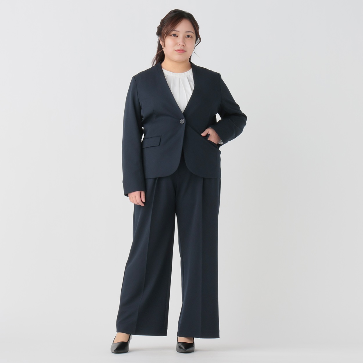 大きいサイズ セットアップ ジョーゼットジャケット レディス Purelast 大きいサイズ セットアップ ジョーゼットジャケット レディス Purelast