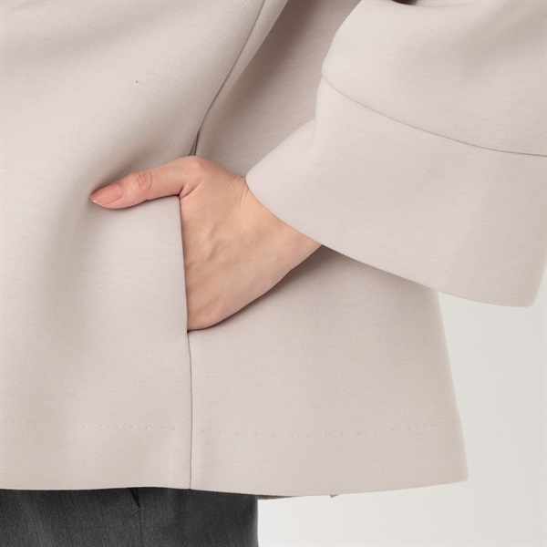 ダンポールニット ノーカラーブルゾン レディス EMMA JAMES(エマ