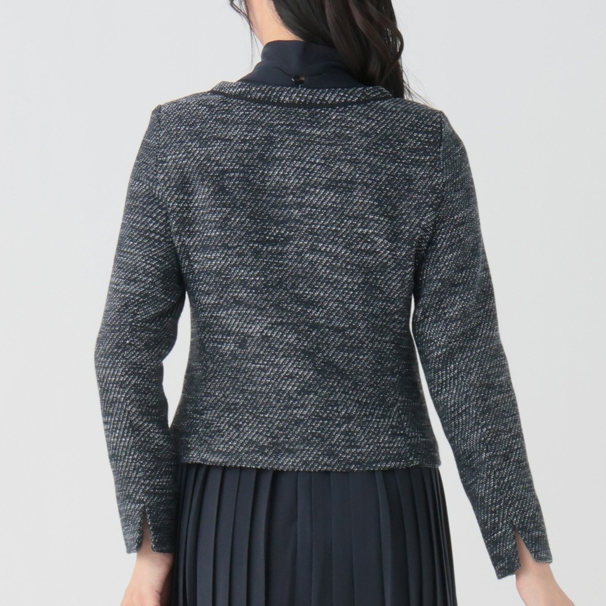 eLLa selectshop ツイードジャケット カルゼツイード ジャケット レディス Purelast(ピュアラスト