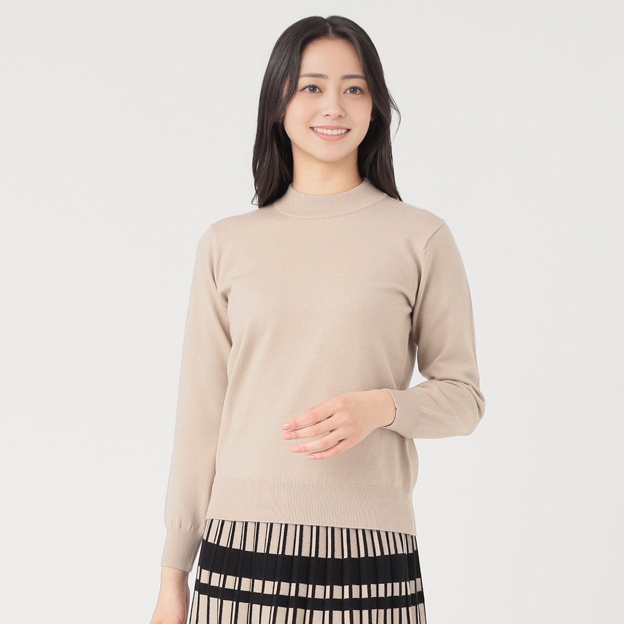 ニット配色セットアップ レディス EMMA JAMES (エマジェイムス