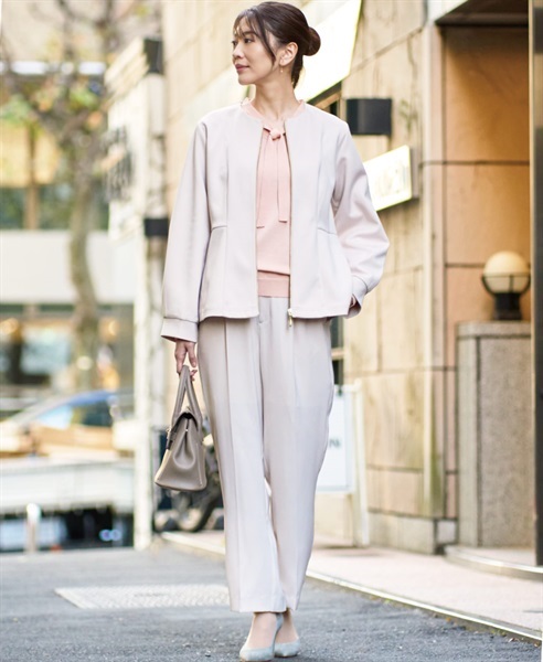 EMMA JAMES(エマジェイムス) キレイ目ダンボールニット ブルゾン