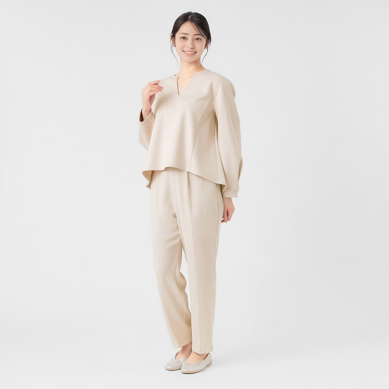 EMMA JAMES(エマジェイムス) キレイ目ダンボールニット プルオーバー