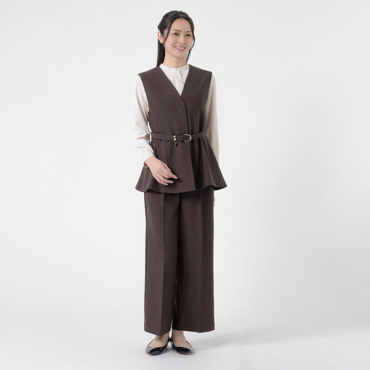 STYLE SHIFT】 3点セットスーツ ジャケット＋ジレ＋パンツ付 レディス