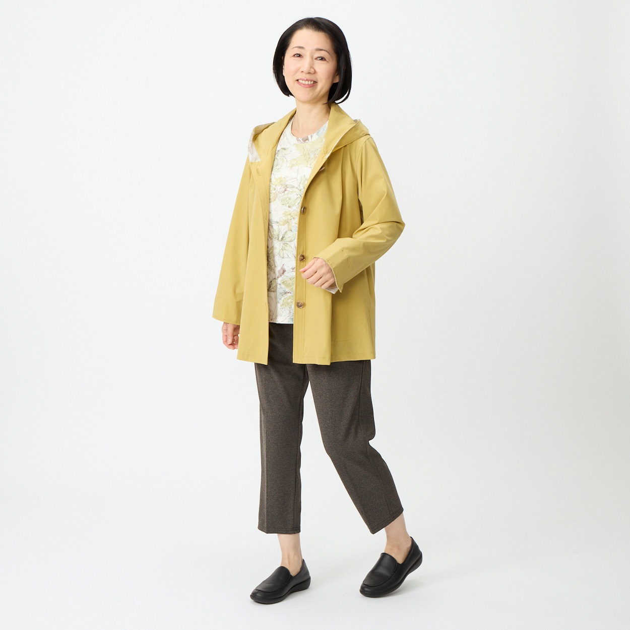 フード付きジャケット ストレッチ素材 レディス 着楽美(きらび) JE