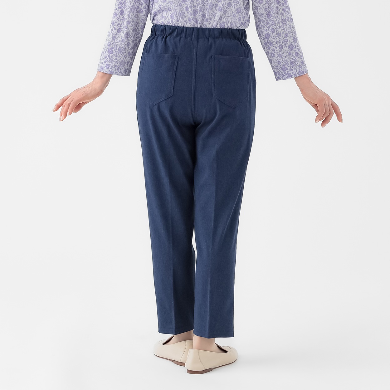 パンツ 58丈 色落ちしにくいデニム レディス 着楽美(きらび) KO6S71406