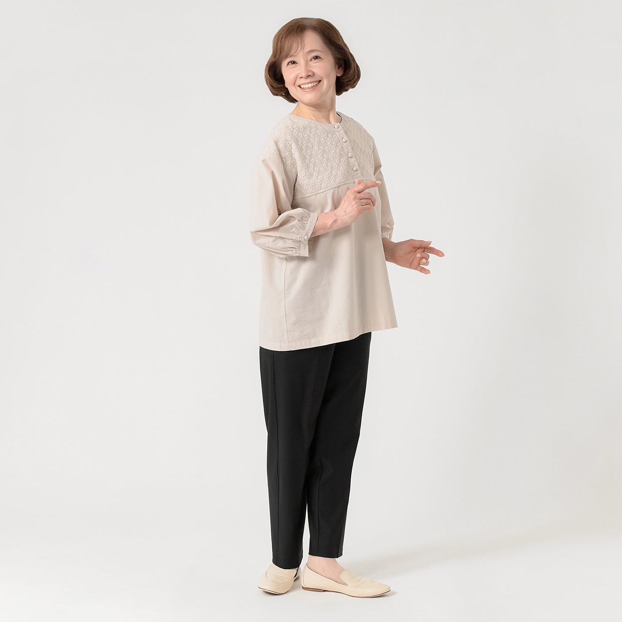 パンツ 60丈 涼感めちゃらく レディス 着楽美(きらび) KO6S70404-05E