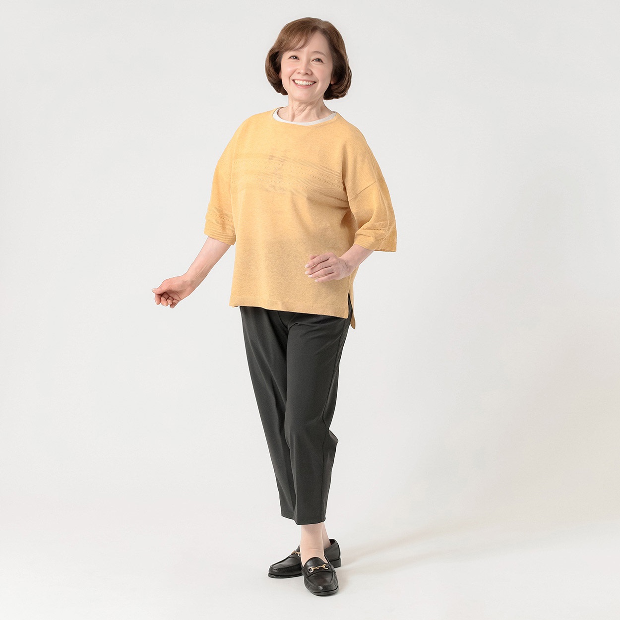 パンツ 55丈 極薄ポケット刺繡 レディス 着楽美(きらび) KO6S75433-05E