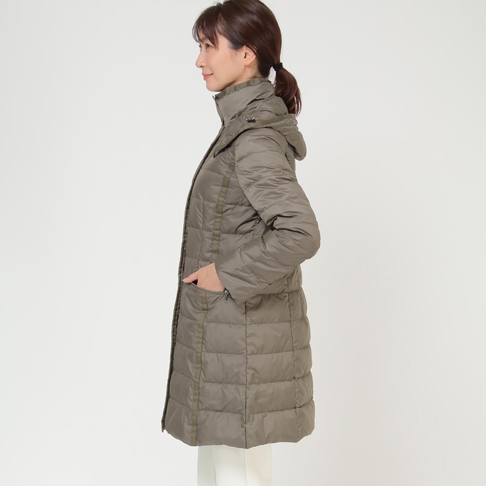 定価7.9万円♡ ANAYI アナイ タフタグログランテープダウンコート 38 ダウンコート 85グログランテープ使いダウンコート 取り外し
