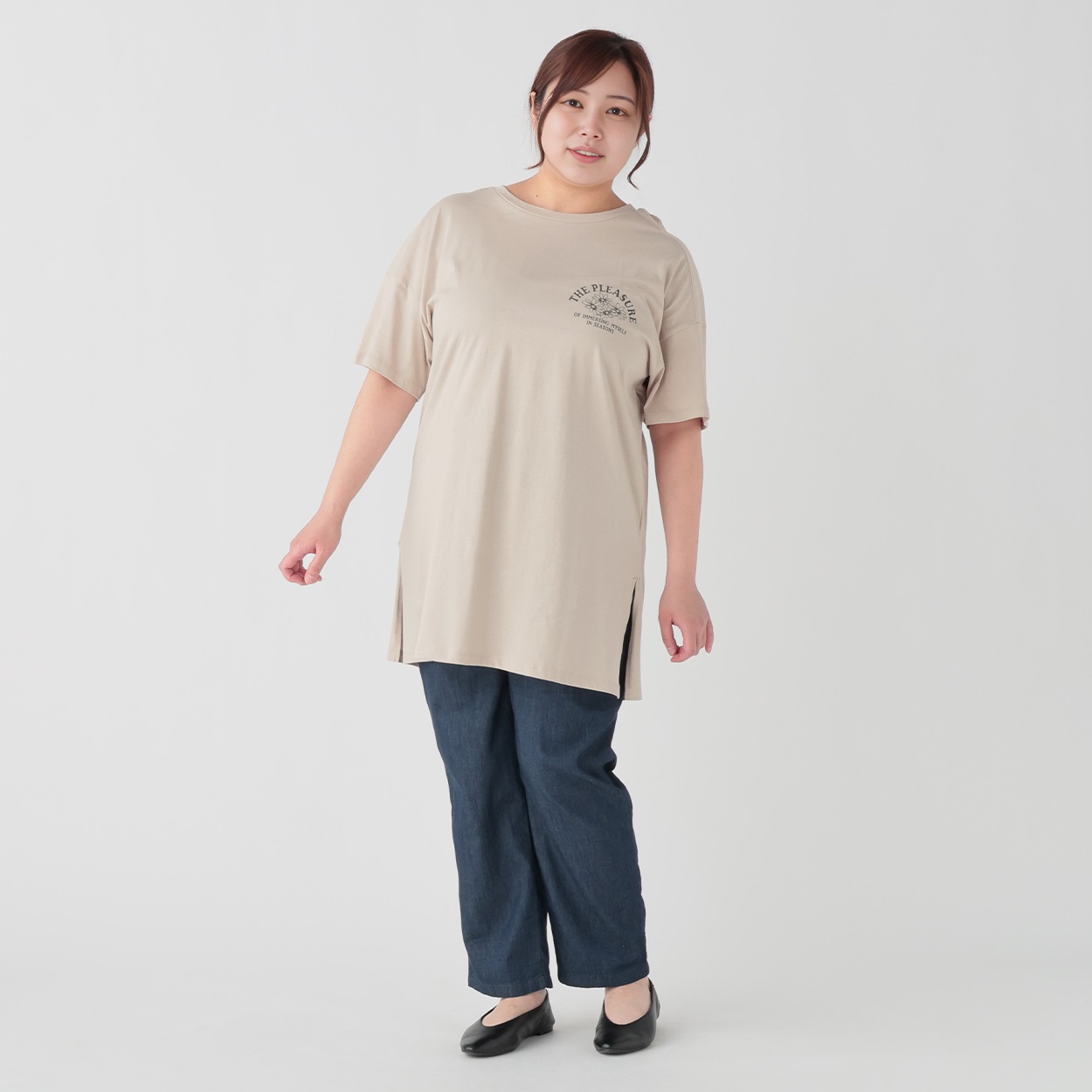 春夏物　Tanppoppo オシャレかわいいデザイン　チュニック　ゆったりサイズ 134263319_4.jpg