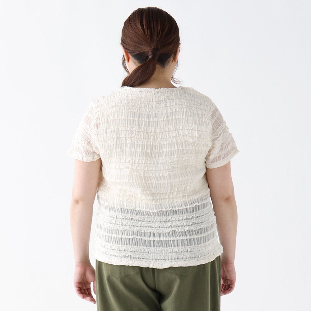 Fit me clothing＊シフォンシャーリングプルオーバー レディス