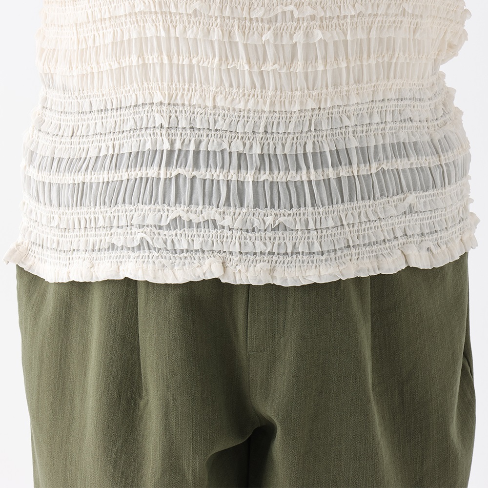 Fit me clothing＊シフォンシャーリングプルオーバー レディス