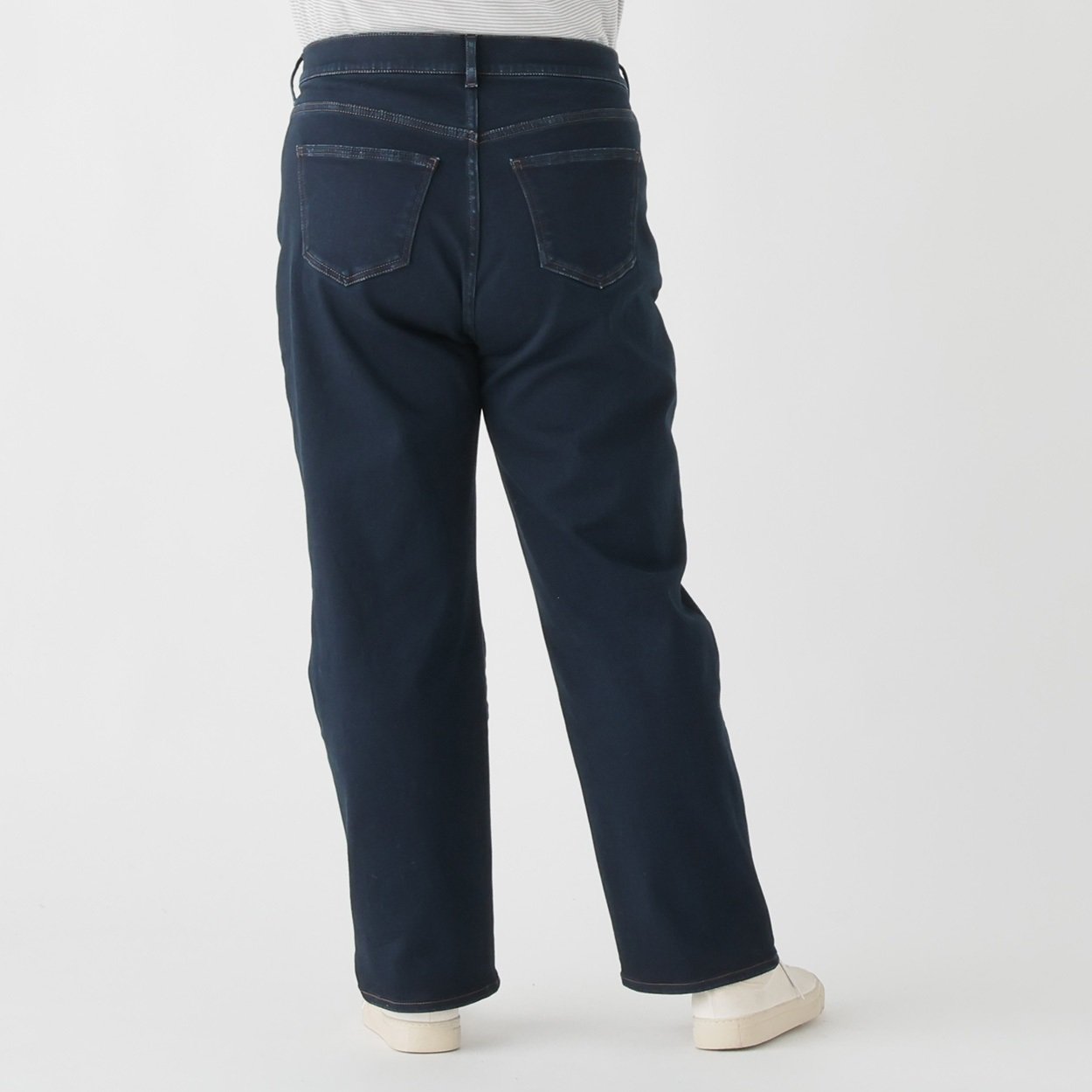 オカヤマDENIM 裏起毛デニムパンツ レディス 大きいサイズ noannu