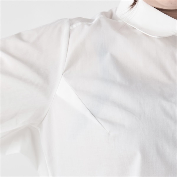 体型カバー（華奢見え）＊くちばしカットシャツ レディス 大きい