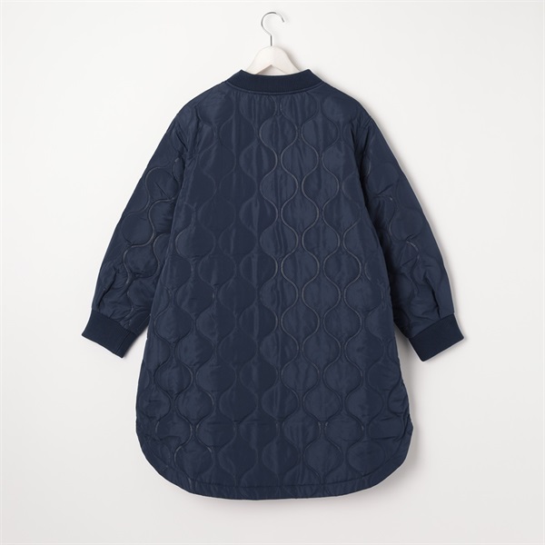 美品✨アニオナ　最高級MARTORAアルパカ素材　キルティングコート　ネイビーM 美品✨アニオナ 最高級MARTORAアルパカ素材 キルティングコート