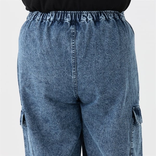デニムカーゴパンツ レディス ぽっちゃりサイズのnoannu