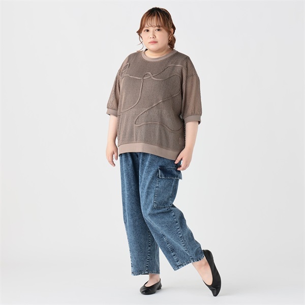 期間限定お値引き❣️NOA NOA ラニパンツ Mサイズ　美品 ポイント20倍対象】股ずれ軽減ストレッチデニムストレートパンツ