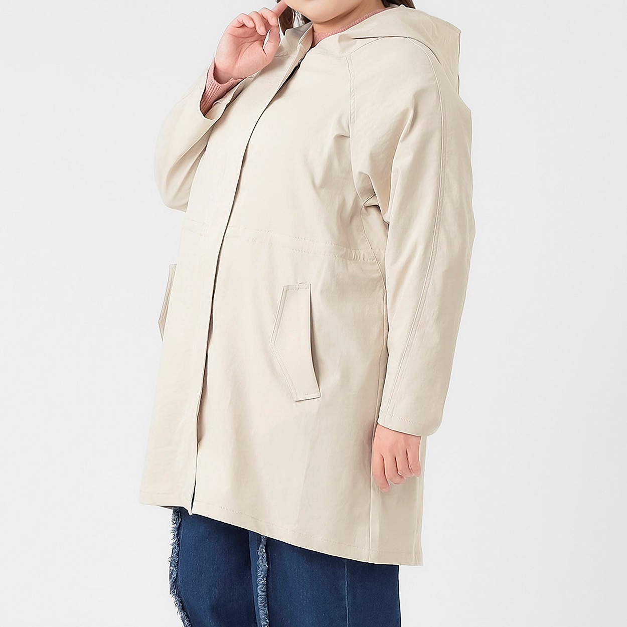 Fit me clothing＊ロングモッズコート レディス 大きいサイズ noannu