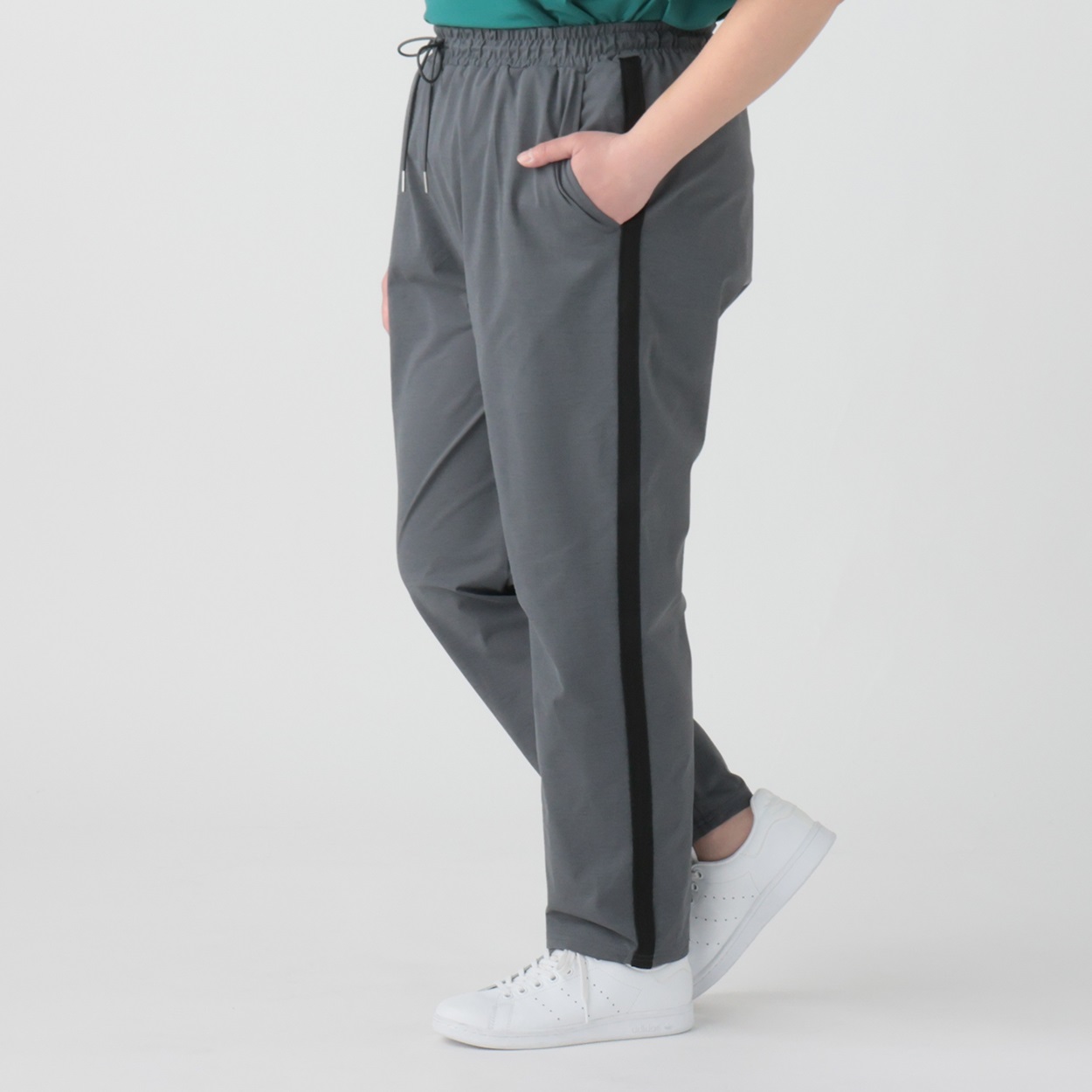 サイドラインパンツ レディス 大きいサイズ noannu 232268L | イオン