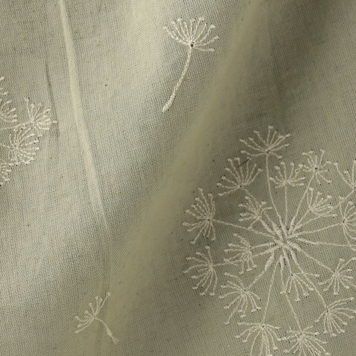 綿麻小花刺繍チュニック レディス 大きいサイズ noannu 315-3690-26