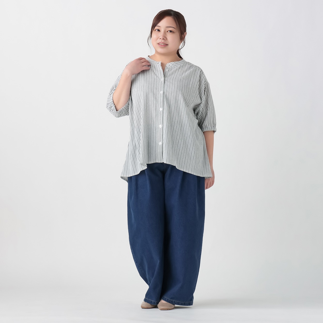 Fit me clothing＊肩ギャザーデザインブラウス レディス 大きいサイズ