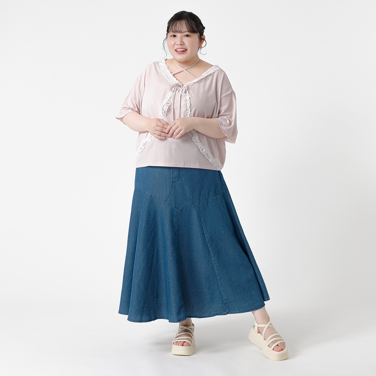 レースボレロ＆キャミアンサンブル レディス ぽっちゃりサイズのnoannu