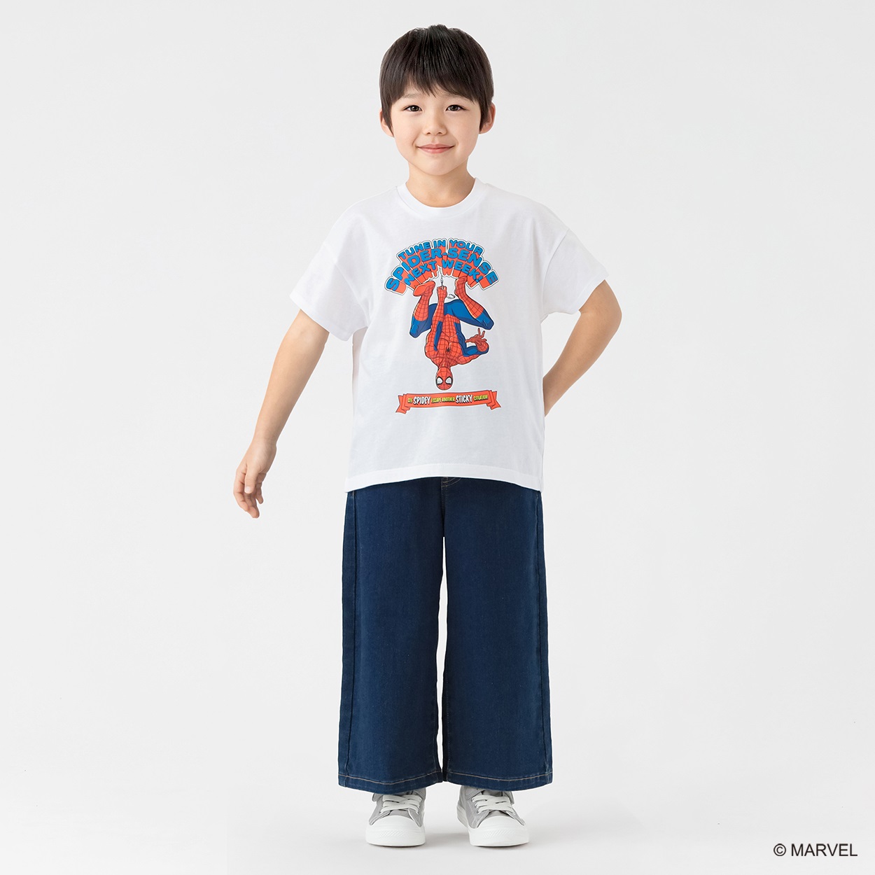 マーベル/スパイダーマン 胸プリントTシャツ 男の子 キッズ 100cm