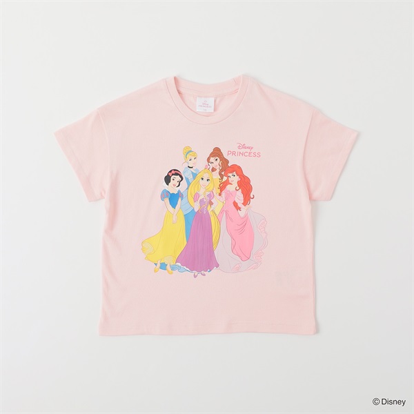 ディズニー/プリンセス5 プリントTシャツ 女の子 キッズ 100cm-130cm