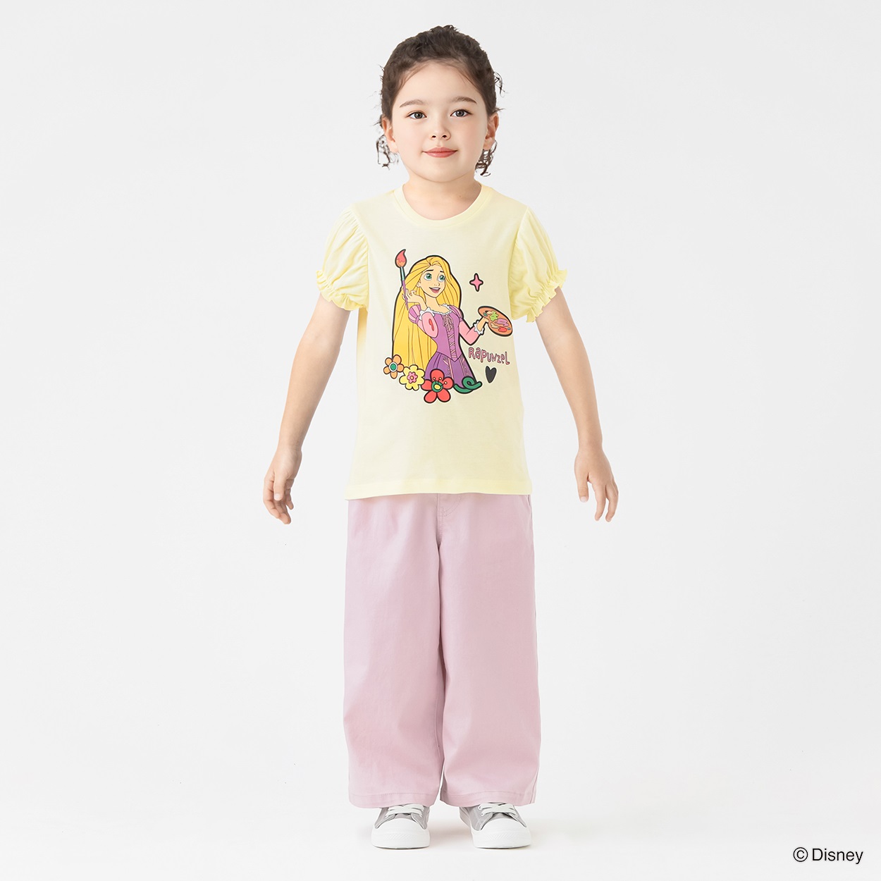 ディズニー/ラプンツェル プリントTシャツ 女の子 キッズ 100cm-130cm