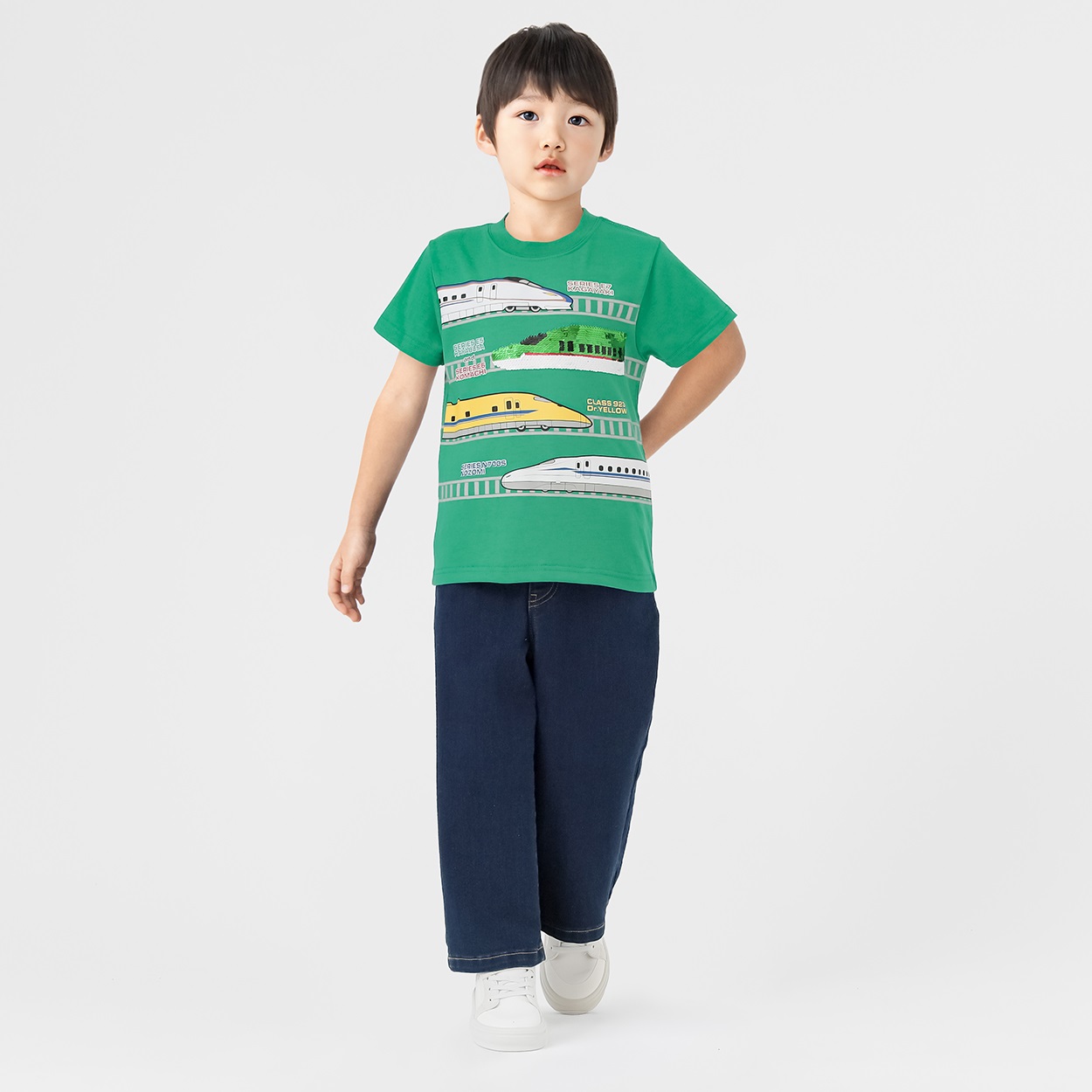新品　正規品　ズンバ　 S スパンコール　Tシャツ　トップス 新幹線スパンコールTシャツ 男の子 キッズ 100cm-120cm | イオン