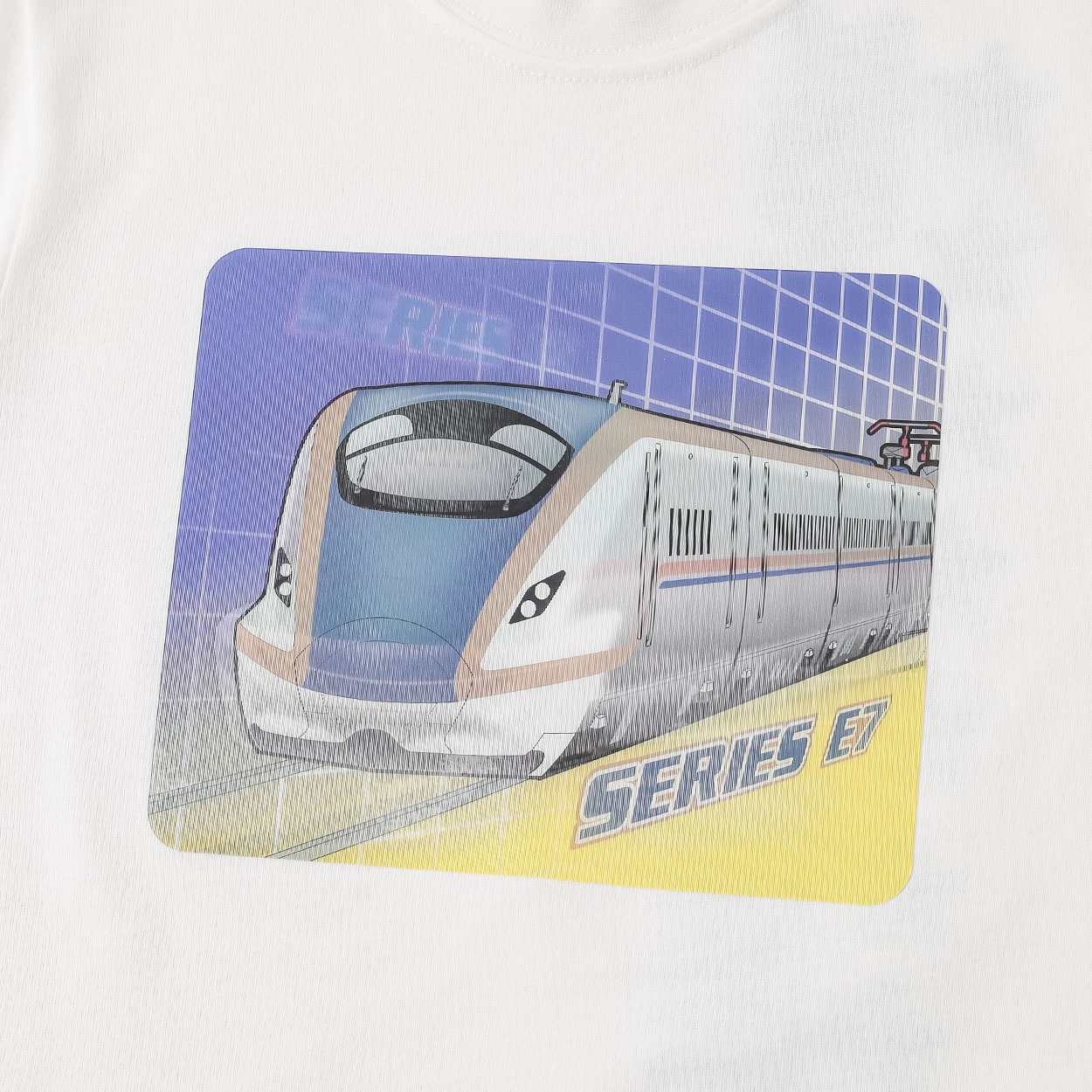 新幹線レンチキュラーTシャツ はやぶさ/かがやき 男の子 キッズ 100cm