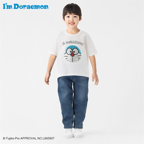 ドラえもん⇔ジャイアン スパンコールTシャツ 男の子 キッズ 100cm