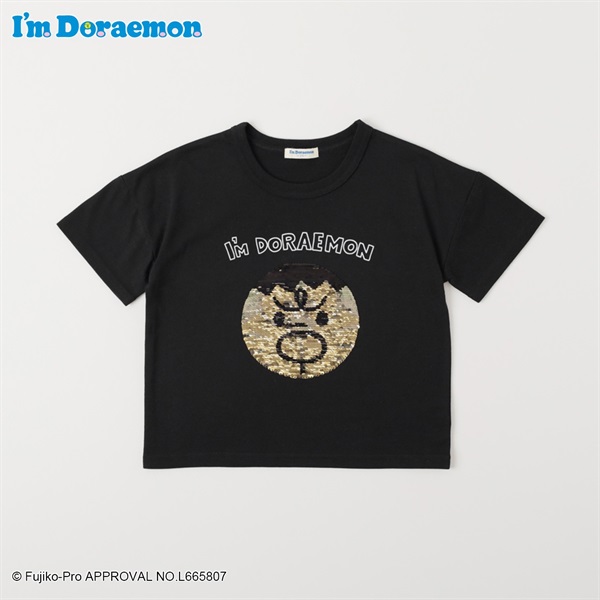 ドラえもん⇔ジャイアン スパンコールTシャツ 男の子 キッズ 100cm