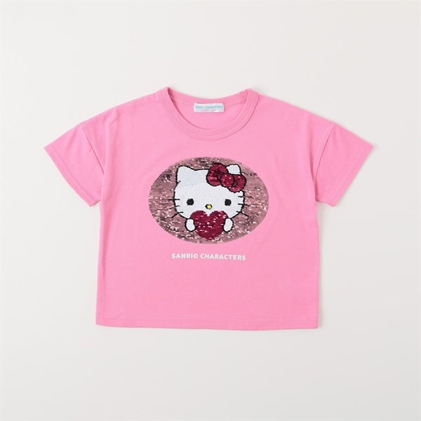 Rady キティちゃんスパンコールTシャツ サンリオキャラクターズ シナモロール⇔ハローキティ スパンコールT