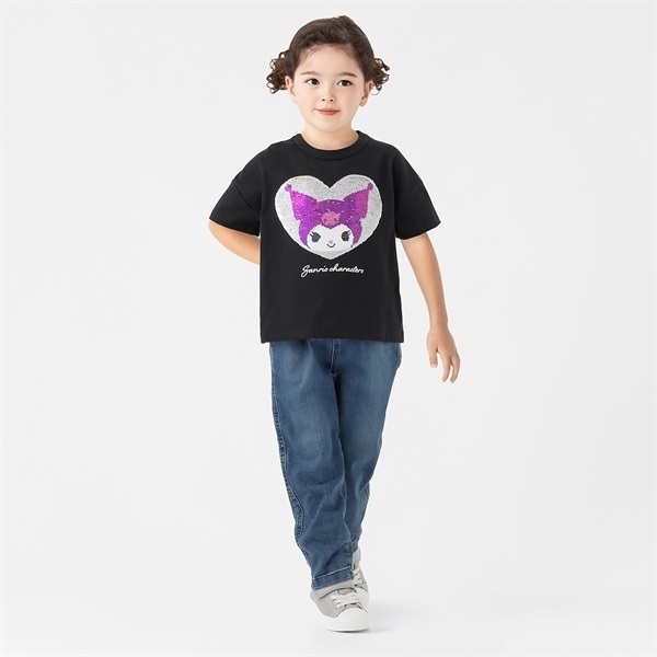 サンリオキャラクターズ クロミ⇔マイメロディ スパンコールTシャツ