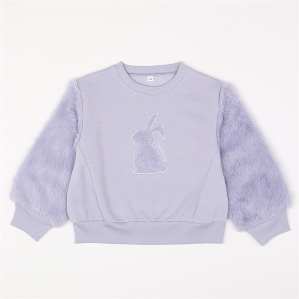 スタ楽 裏起毛ファートレーナー ウサギ 女の子 トップバリュ キッズ