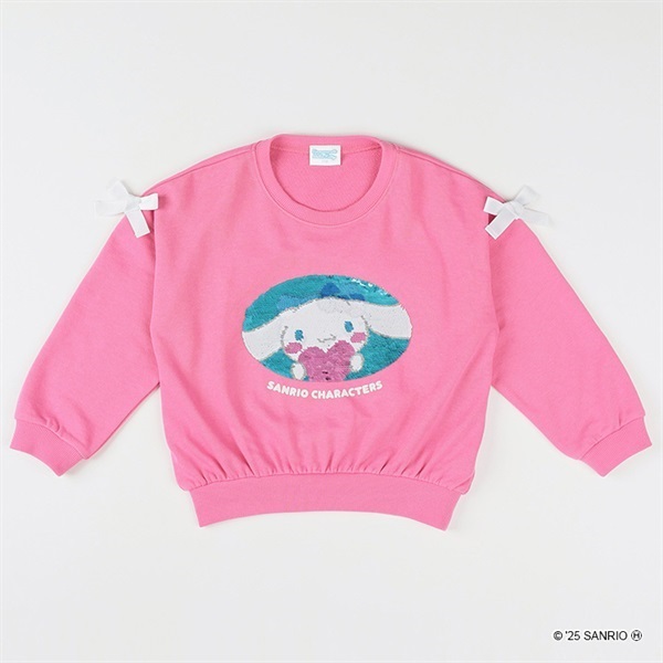 シナモロール・ハローキティスパンコールトレーナー 女の子 キッズ