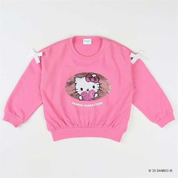 シナモロール・ハローキティスパンコールトレーナー 女の子 キッズ