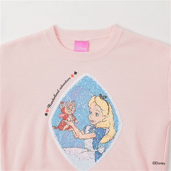 Disney 不思議の国のアリス/スパンコールトレーナー 女の子 キッズ