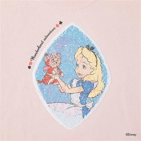 Disney 不思議の国のアリス/スパンコールトレーナー 女の子 キッズ