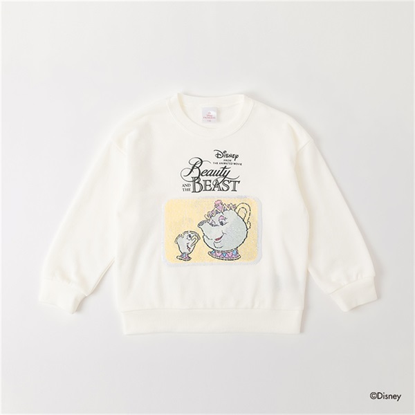 Disney 美女と野獣/スパンコールトレーナー 女の子 キッズ 100cm-130cm