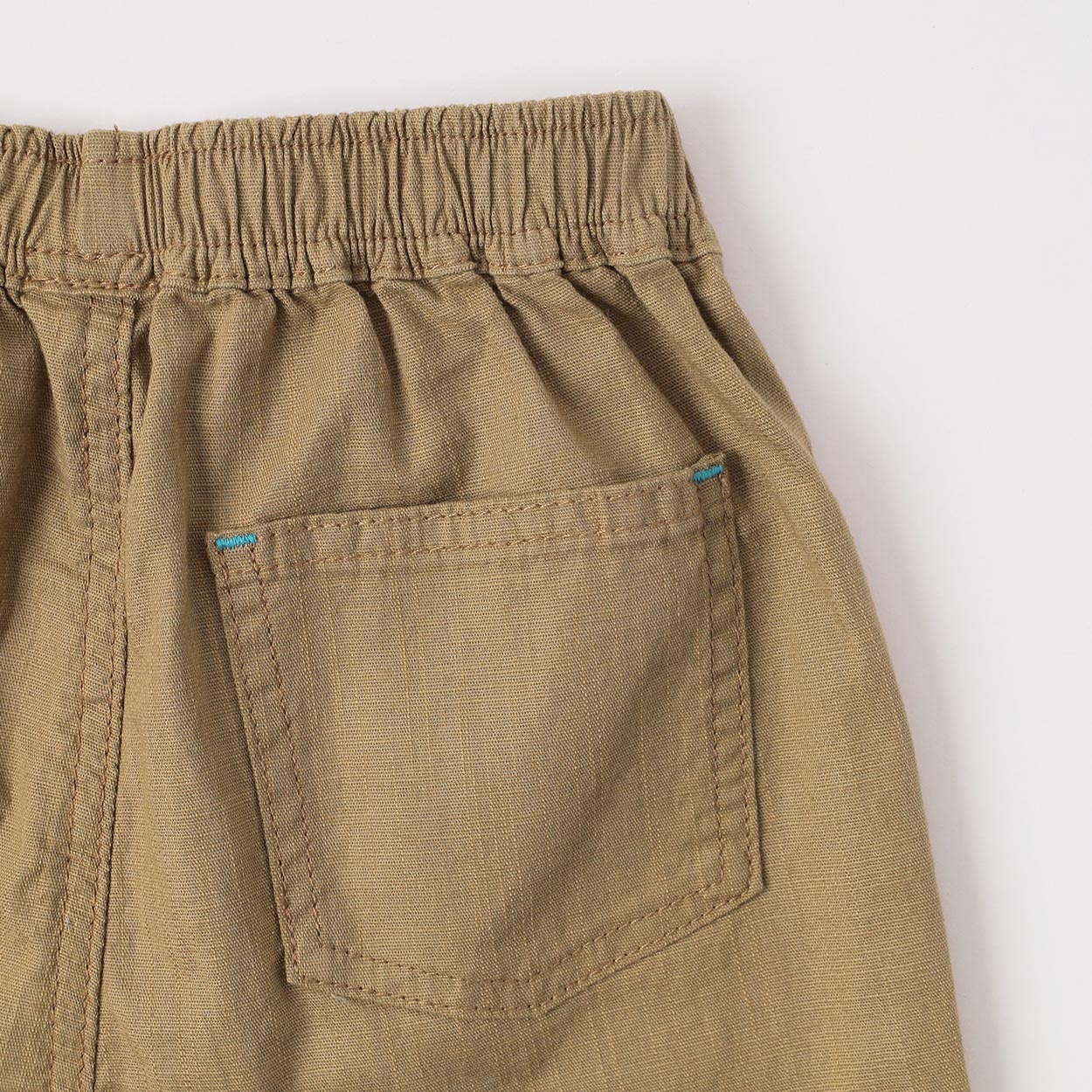 麻風ストレッチ七分丈パンツ 男の子 キッズ 100cm-130cm | イオン