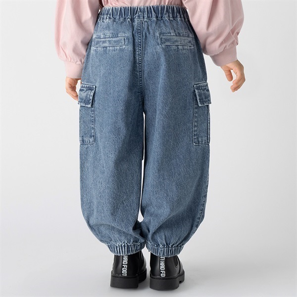 デニムカーゴジョガーパンツ トップバリュ キッズ 110cm-130cm