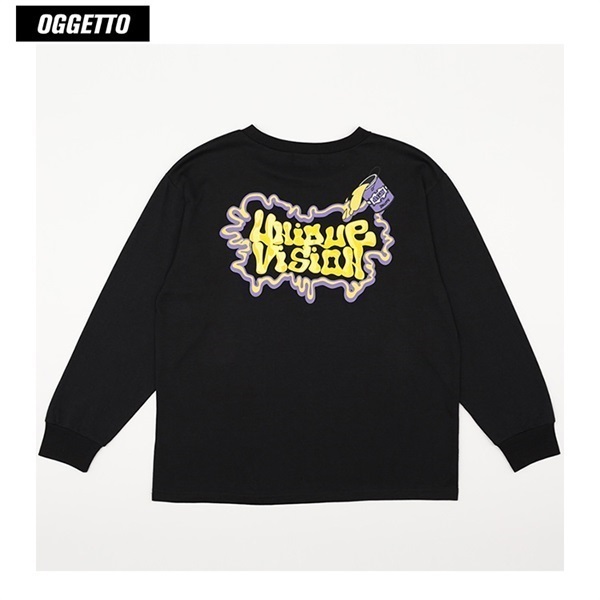 OGGETTO(オジェット) ロゴジェルプリント長袖Tシャツ 男の子 キッズ