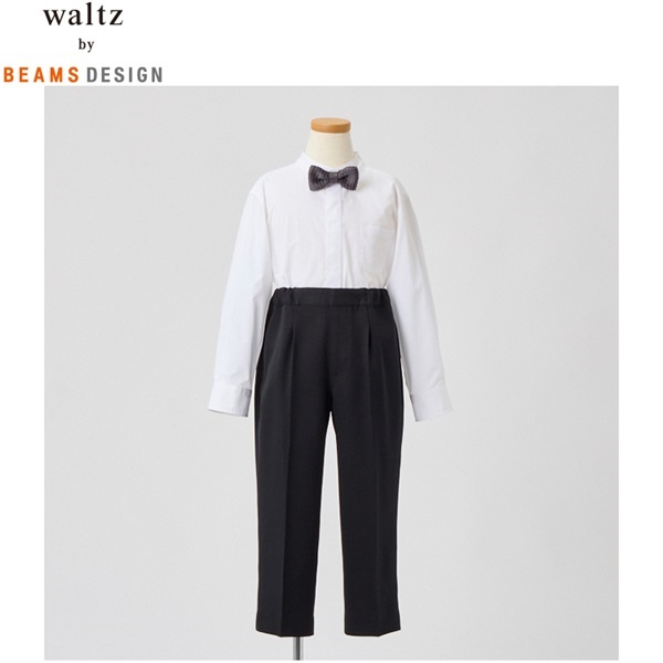 waltz by BEAMS DESIGNスーツ　男の子　130 waltz by BEAMS DESIGN ノーカラージャケットスーツ キッズ