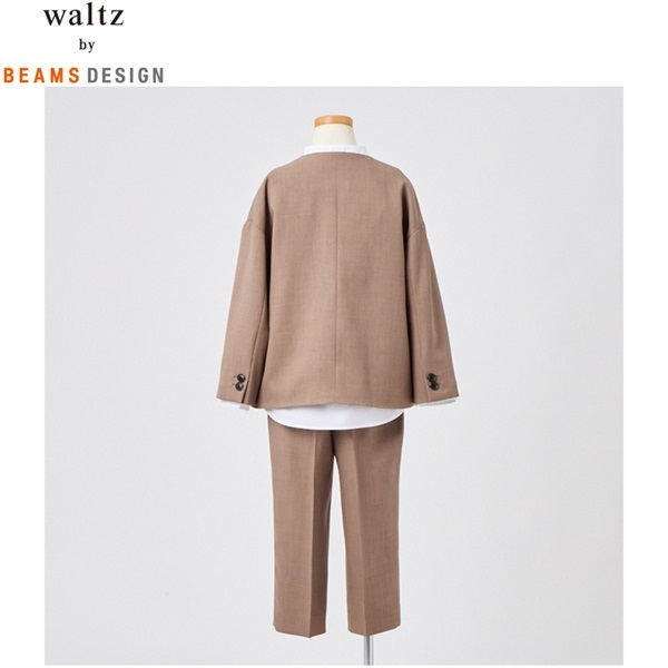 waltz by BEAMS DESIGN フォーマルスーツ 160 ベージュ waltz by BEAMS DESIGN ベージュブレザースーツ キッズ 女の子