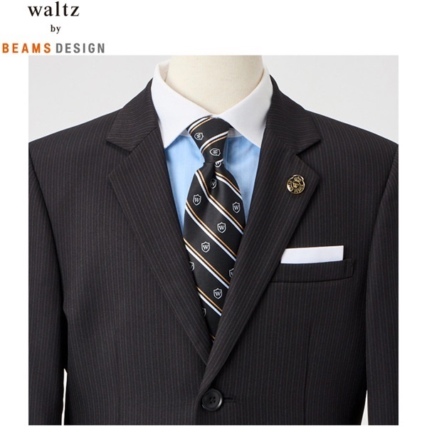 waltz by beams design 160 男の子　ピンストライプ　5点 waltz by BEAMS DESIGN ピンストライプスーツ キッズ 男の子 ビームス