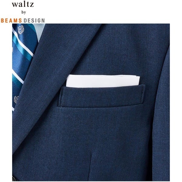 美品　ワルツバイビームスデザイン　フォーマル　キッズ　スーツ　銀ボタン　男の子 waltz by BEAMS DESIGN 3ツ釦ジャケットスーツ キッズ 男の子