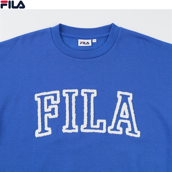 FILA(フィラ) スウェット 袖テープ 裏起毛トレーナー 男の子 女の子