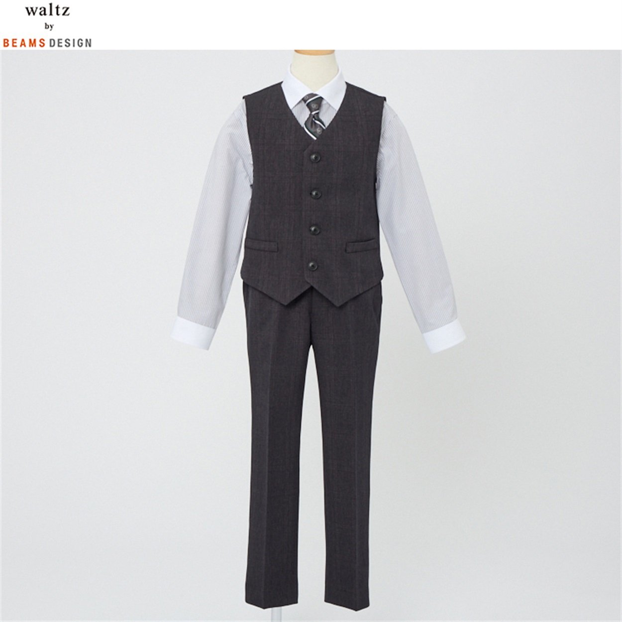 waltz by BEAMS DESIGN ベスト付きブラックスーツ キッズ 男の子