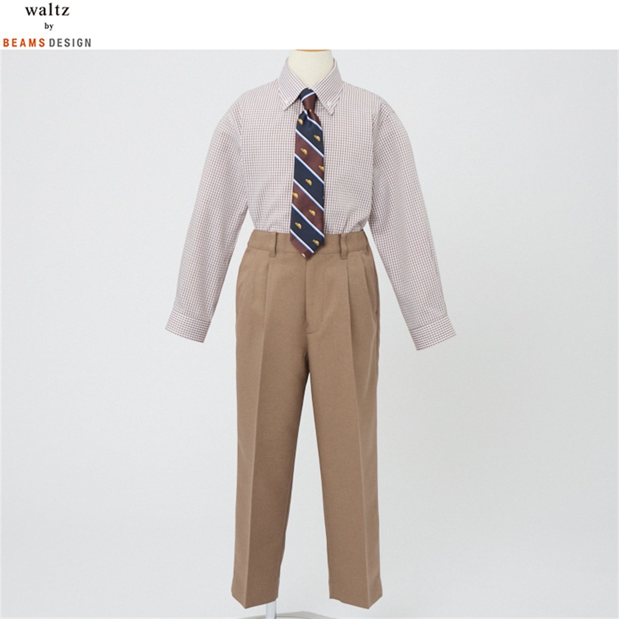 waltz by BEAMS DESIGN ライトブラウンスーツ キッズ 男の子 ビームス